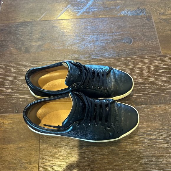 Rag & Bone Black Leather Sneakers - Picture 4 of 7